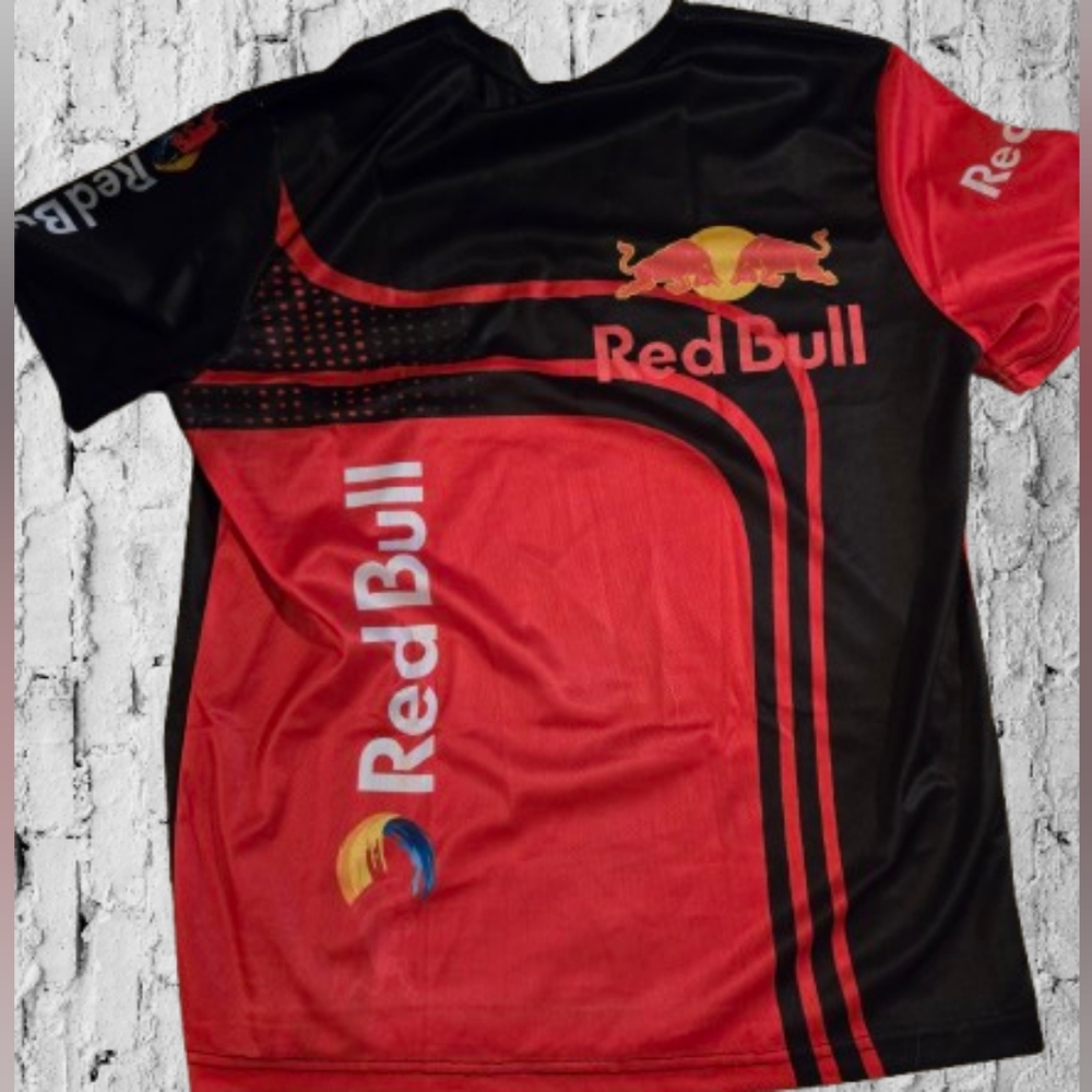 Men's Redbull Red and Black Jersey